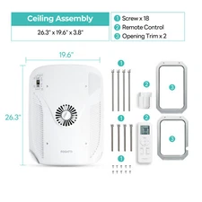 FOGATTI Air Distribution Box White Air Conditioner ADB with WiFi/Remote Control