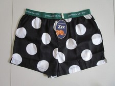Peter Alexander Men s Moon Print Black/White Cotton Boxer Shorts Size L