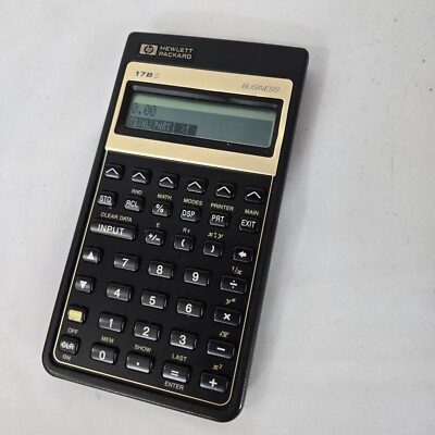 Vintage HP Hewlett Packard 17B Business Calculator Tested & New Batteries Incl.