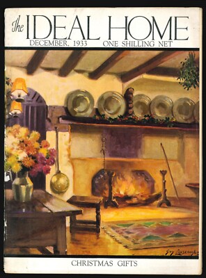 Ideal Home Dec 1933 cover by Guy Lipscombe