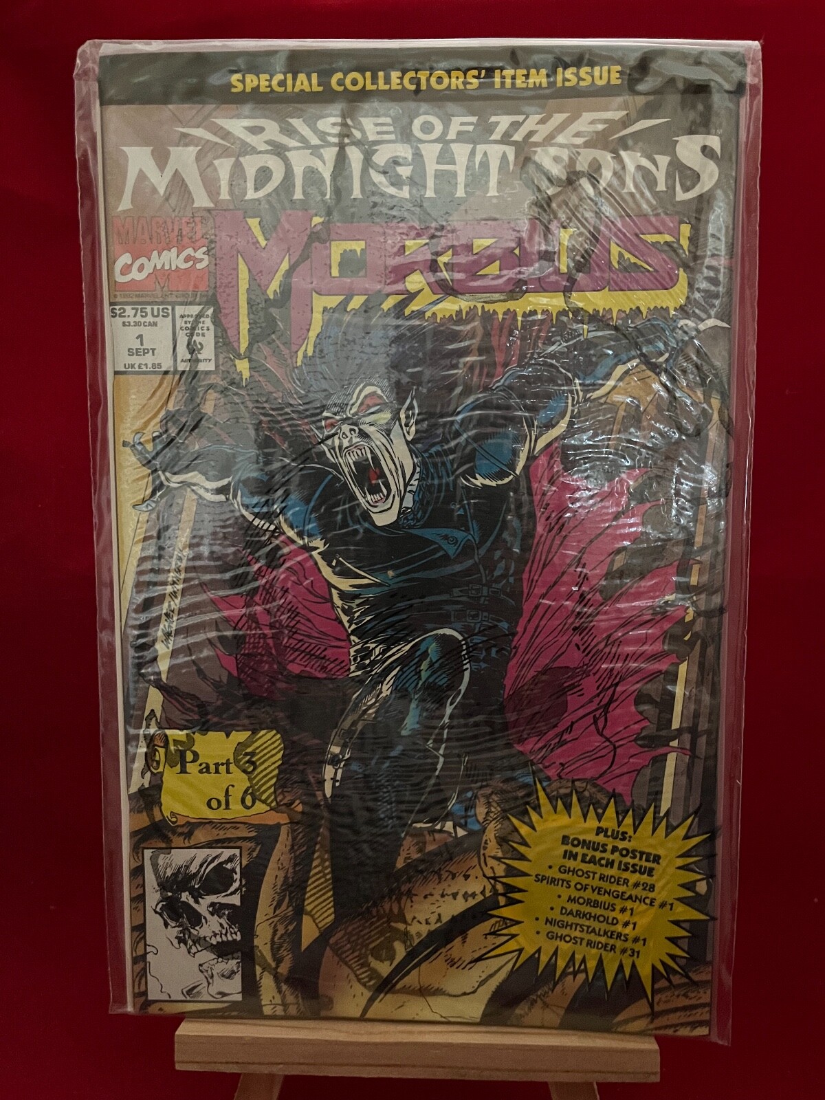 RISE OF THE MIDNIGHT SONS MORBIUS #1 MINT SEALED IN POLYBAD W/Poster ...