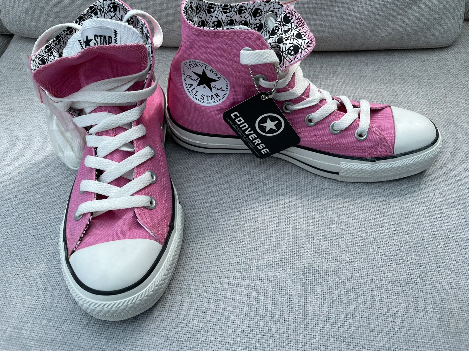 MTV JACKASS Ltd Edition Converse All Star Trainers Pink High Tops Size 5  BNWT | eBay