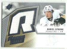 2015-16 SPx '05-06 Retro Rookie Jerseys LOT DANIEL SPRONG BIBEAU & NICOLAS PETAN