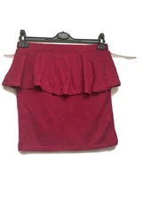 Juniors Size L Pink High Waist Straight Stretch Skirt  ~ UK2LA