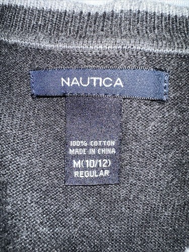 Nautica Sweater Vest Boys M(10-12) Gray Brand New! - Picture 5 of 5