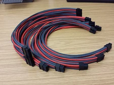 6 / 8 / 6+2 pin Hand Sleeved PSU Cable for All Major Power Supply - Corsair etc.