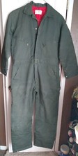 Vintage OshKosh B'Gosh Green Coveralls 42R Engineer Work Mechanic, Made In USA