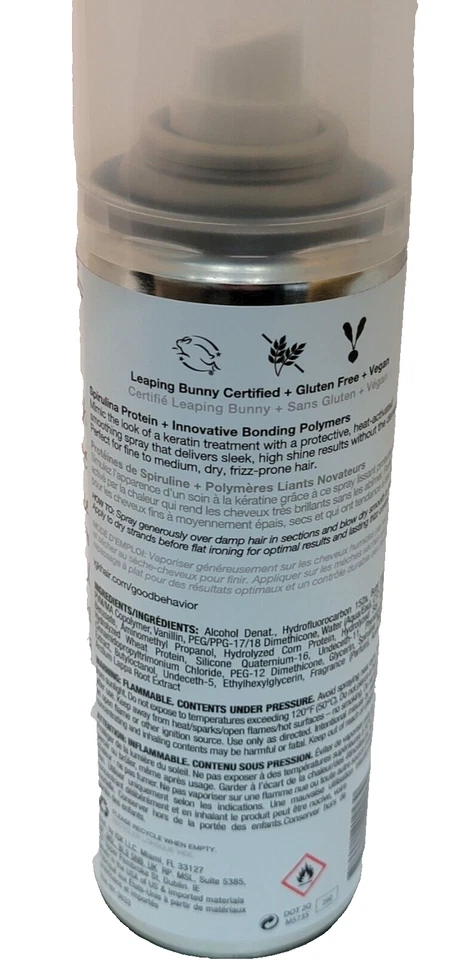 IGK Good Behavior Spirulina Protein Smoothing Spray 5.6 Oz 186 mL Full Size - Image 3 of 4