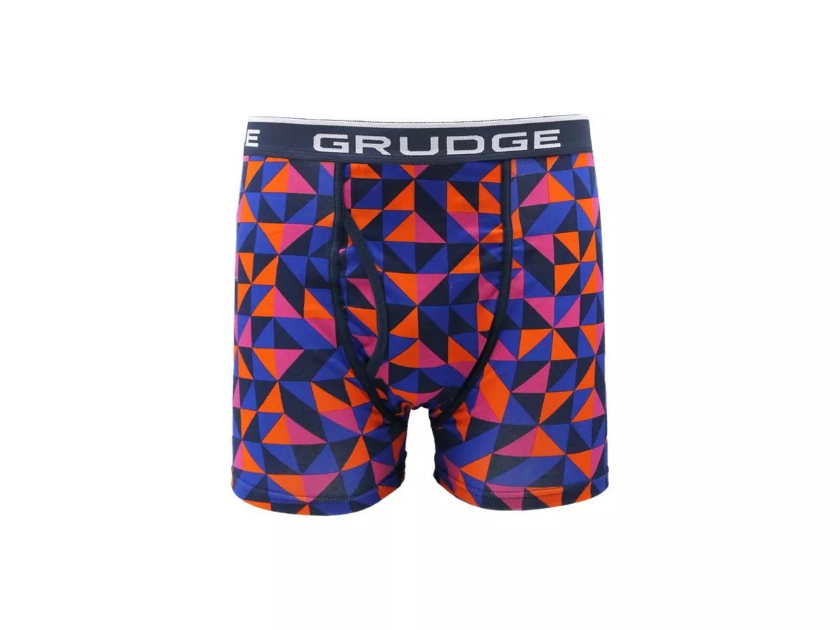 GRUDGE 5 Pack Men's Boxers Shorts Underwear Trunks Boxer Pants