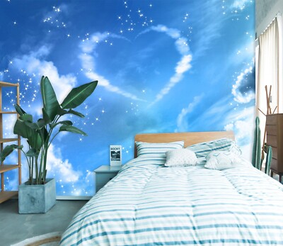 3D Romantic Sky K5569 Wallpaper Mural Self-adhesive Removable Sticker Luna