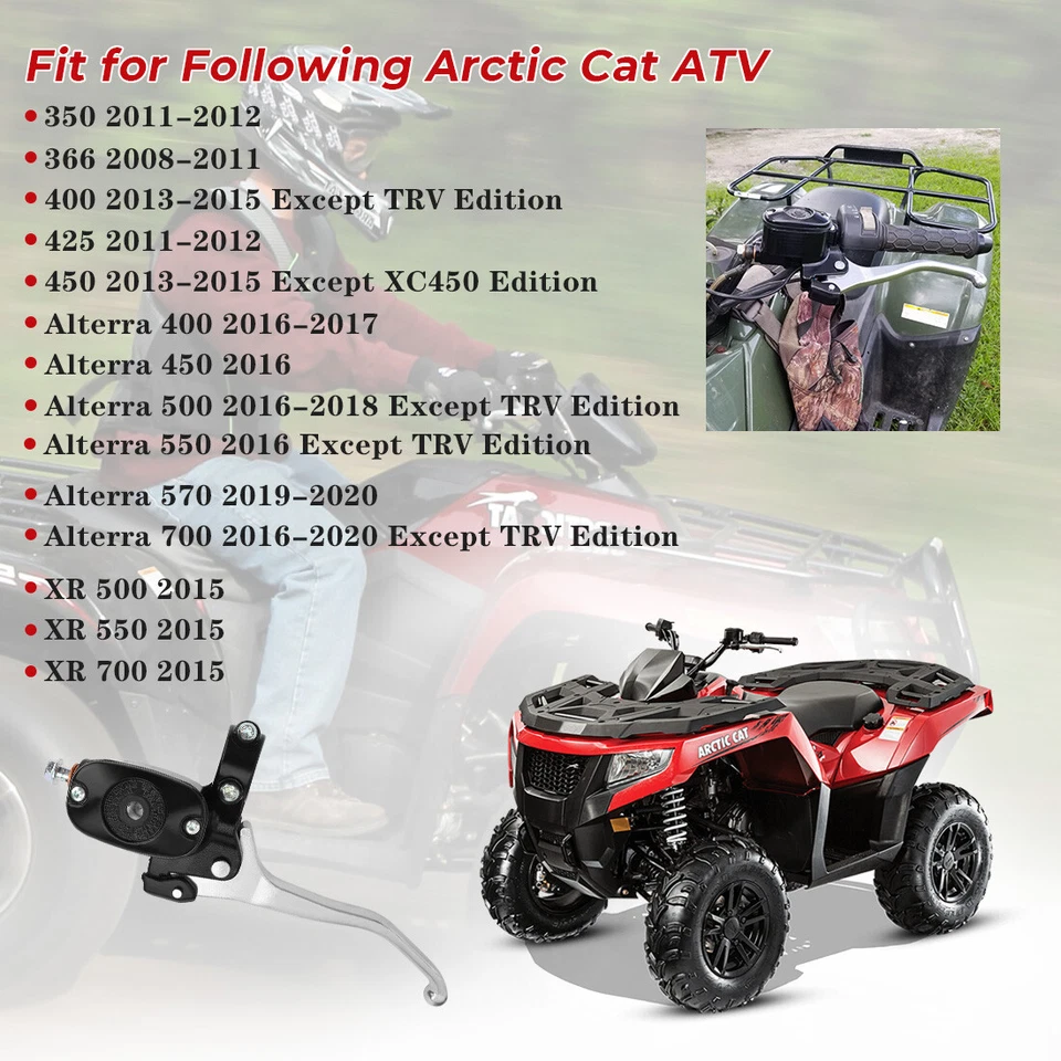 Left Brake Master Cylinder Assembly for Arctic Cat 500 4x4 Automatic 2005-2017 - Image 4 of 4