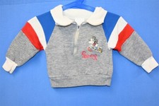 vintage 80s MICKEY MOUSE CARTOON TRAINING ATHLETIC SWEATSHIRT BABY 12-18 MONTHS