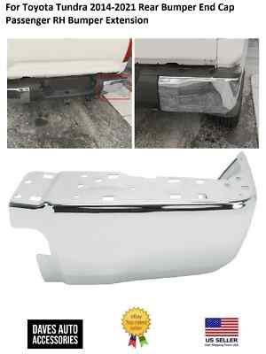 For Toyota Tundra 2014-2021 Rear Bumper End Cap Passenger RH Bumper Extension
