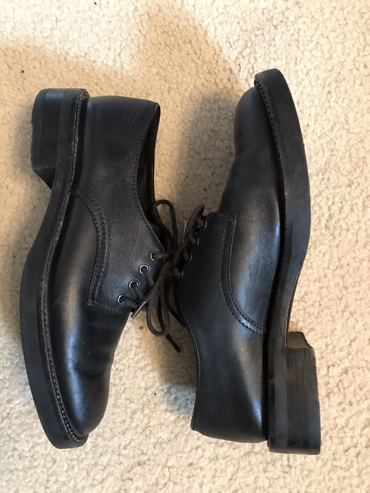 Mocassini di qualità da donna Coach neri stringati taglia 7 5B!