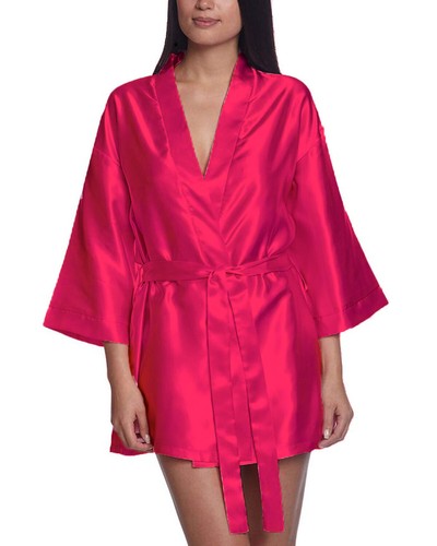 Bathrobe Sexy Costume Satin Night Dress Long Robes Women's Wear Night Wear S26 - Picture 11 of 45