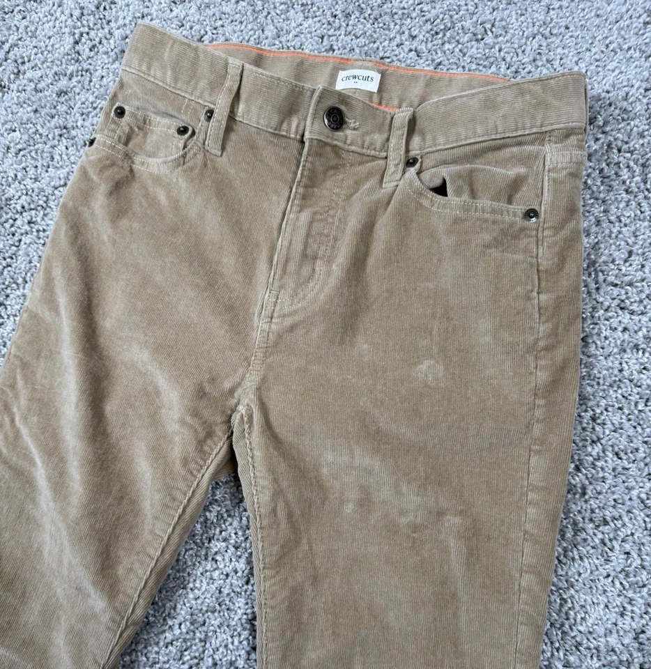 Crewcuts J Crew Girls Corduroy Pants Straight Leg Beige Casual Size 14 - Image 3 of 4