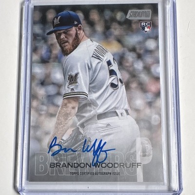 Topps 2018 Stadium Club Brandon Woodruff Rookie Autograph #SCA-BW Brewers