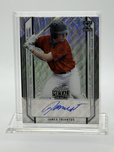 2021 Leaf Metal Draft Silver ~ James Triantos #BA-JT1 AUTO