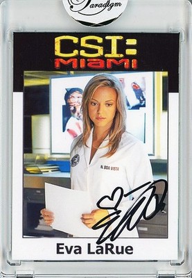 -CSI: MIAMI- EVA LaRUE Signed/Autograph/Auto Certified TV Trading Card