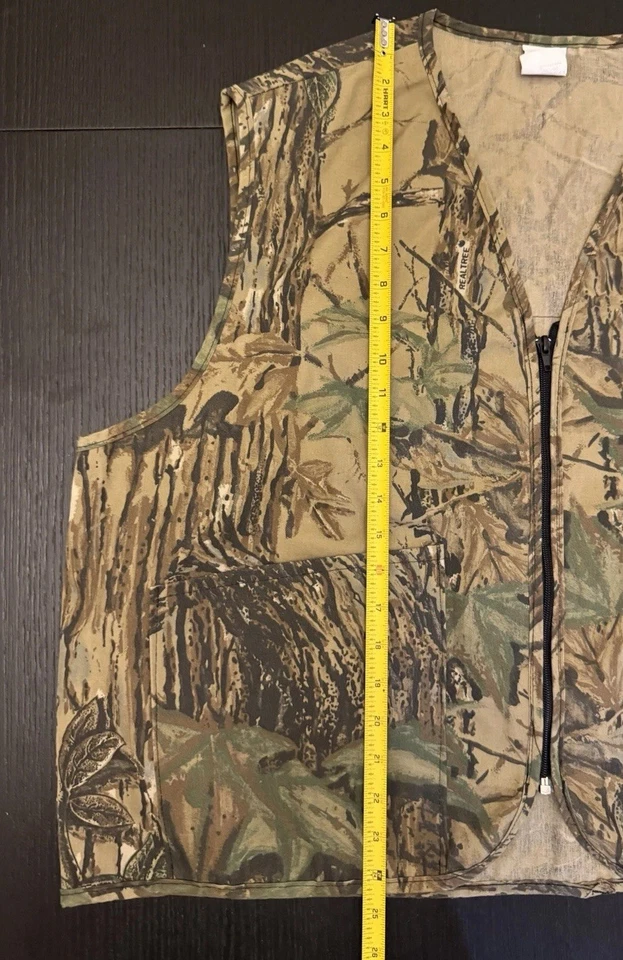 Vtg Realtree Camo Full Zip Hunting Vest USA Made Men’s 2XL - Image 4 of 4