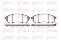 Bremsbelagsatz Scheibenbremse Remsa 1129.01 FüR Triton Mitsubishi L200 4WD K75T