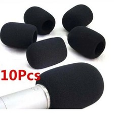 10PC Microphone Windscreen Sponge Cover Headset Mic Foam Cover Cap for Gooseneck