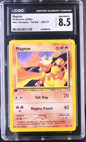 Magmar (1st Edition) graded CGC 8.5 for sale on eBay