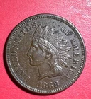 1868 US Indian Head Cent! Choice XF Details! Semi Key Date! SHARP! Old US Coin!