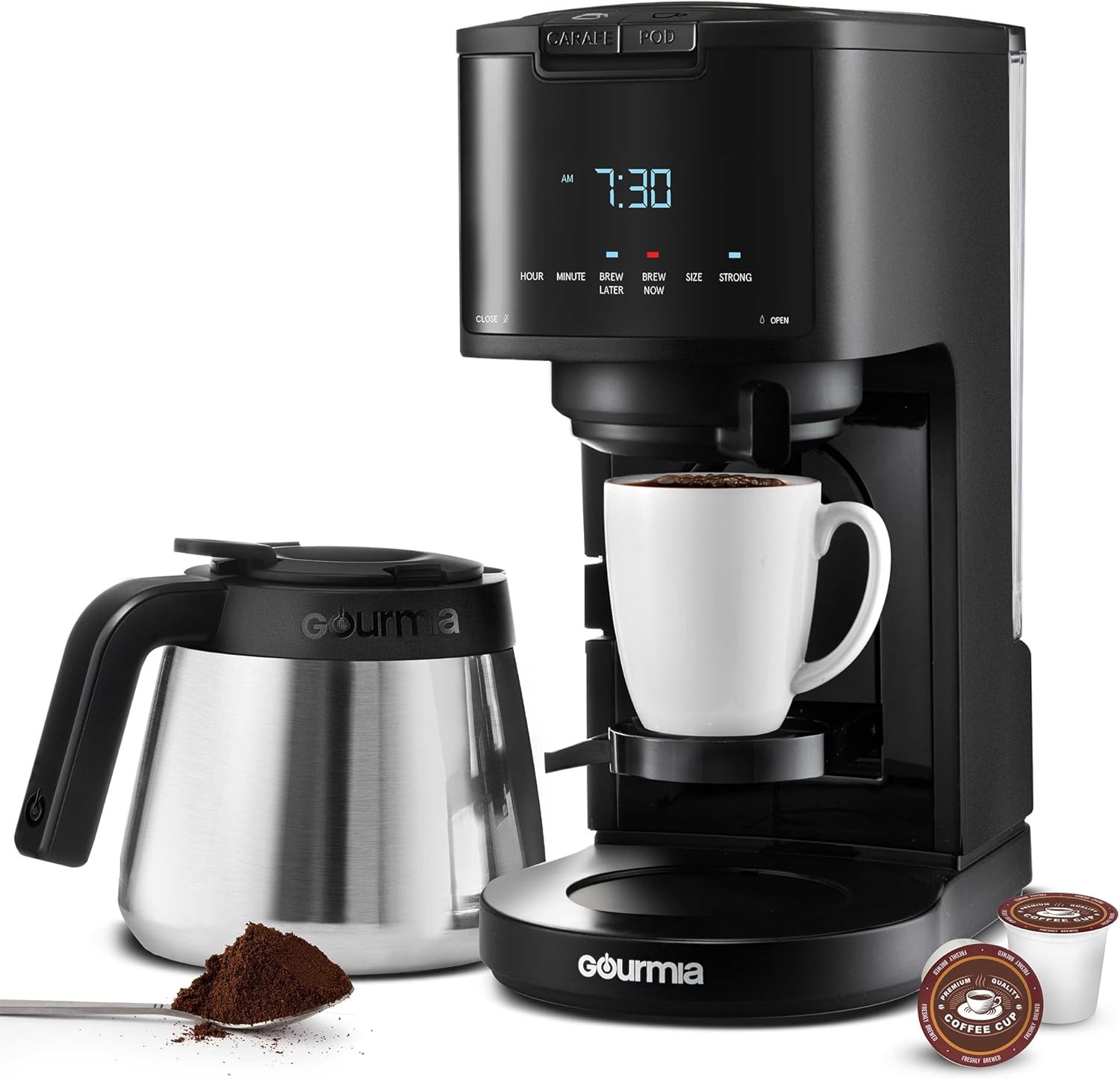 Single Serve & 12 Cup Thermal Black-k Cup