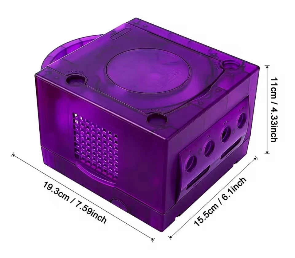 Transparent Box Replacement Case For Nintendo Gamecube Housing Shell Case  - Image 4 of 4