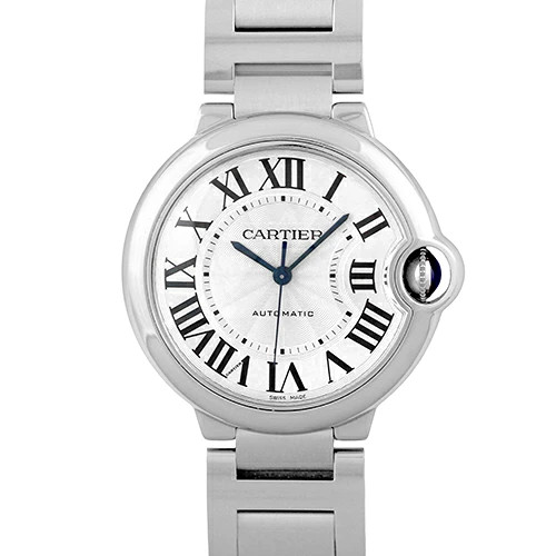 CARTIER Ballon Bleu MM W6920046 SS Silver Dial 36mm #074