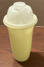 Tupperware 844 contenitore agitatore rapido 16 oz. Frullatore Mixer Versare 3pz. Giallo