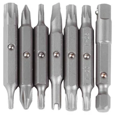 MEGAPRO 6REPLACEMENT-AUTO Screwdriver Bit Set,1/4" Hex Shank 794JG0