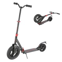 Cityroller Scooter Roller Luftreifen Tretroller Erwachsene Kinder Rot Nils