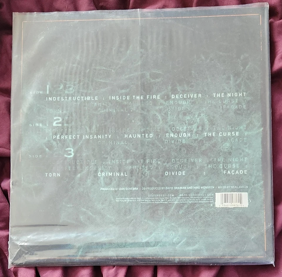 Disturbed - Indestructible - 180g Double Vinyl LPs - Limited Edition - New - Image 3 of 3