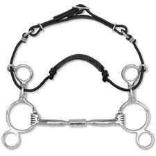 Myler MB 02 2-Ring Combination Bit - Sweet Iron Comfort Snaffle Wide Barrel