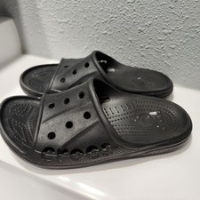 Crocs Women's Size 9 Baya Black Slide Sandals