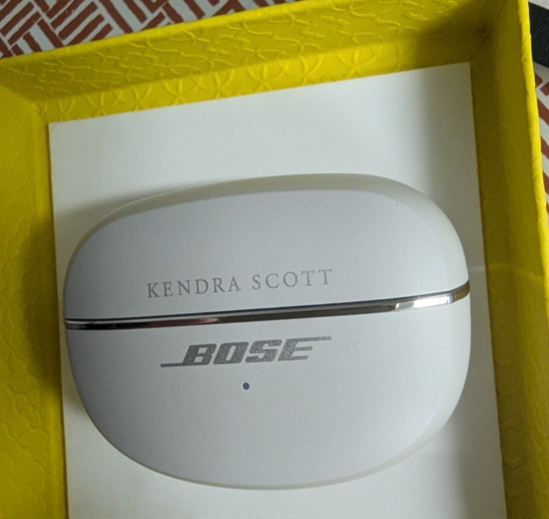 ✴︎新品未開封 BOSE Ultra Open Earbuds ホワイト 保証書 Bose x Kendra Scott Ultra Open Earbuds Limited Edition- Rhodium