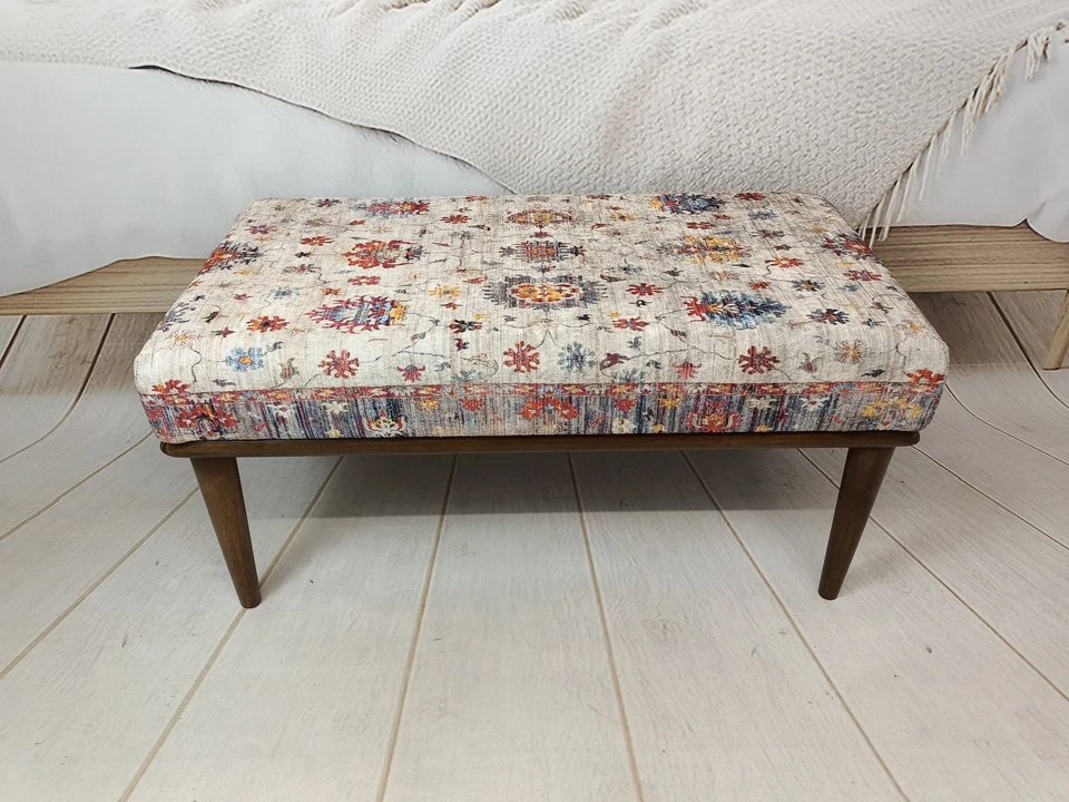 Pub bench, Upholstered bench, Cocktail ottoman, Lounge bench, Dining bench - Image 4 of 4