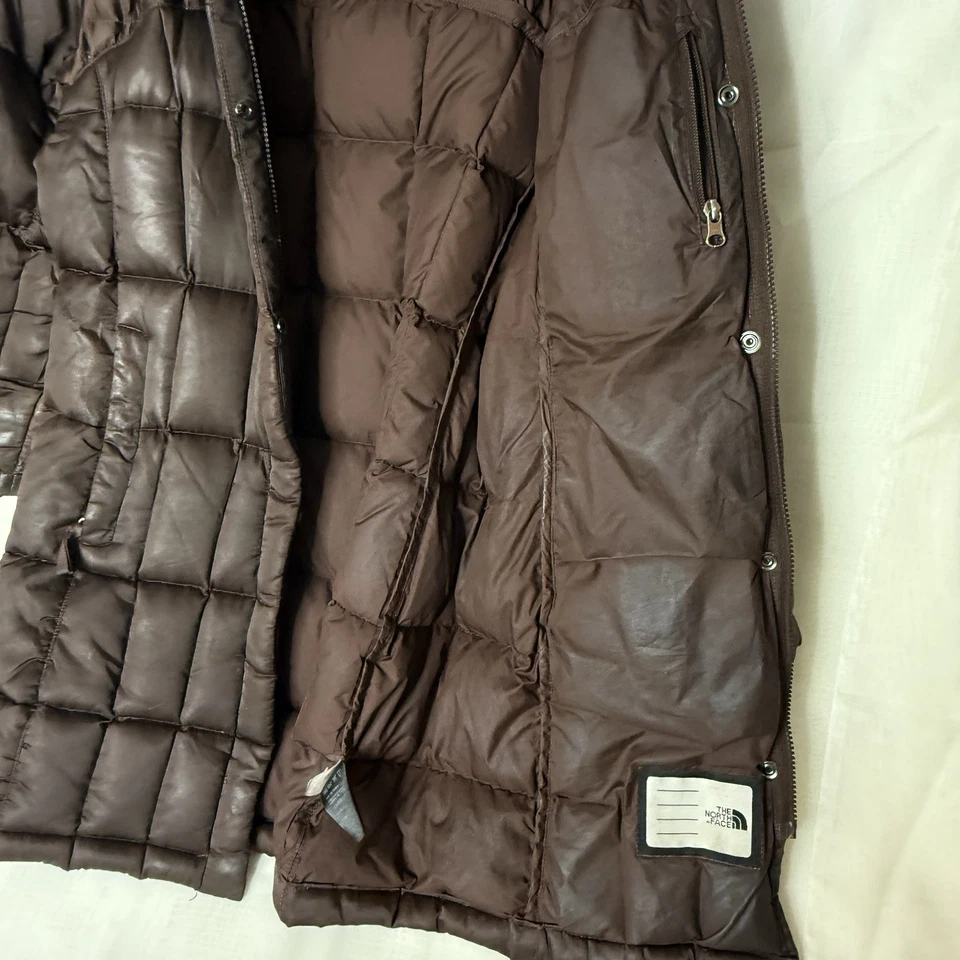 Chaqueta The North Face Niñas L Plumón de Ganso Negro 550 Acolchada Puffer Forrada con Cremallera Foto 4 de 4