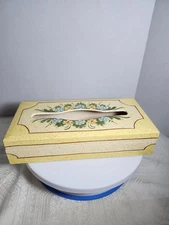 VINTAGE RECTANGLE WOODEN TISSUE BOX/ HOLDER