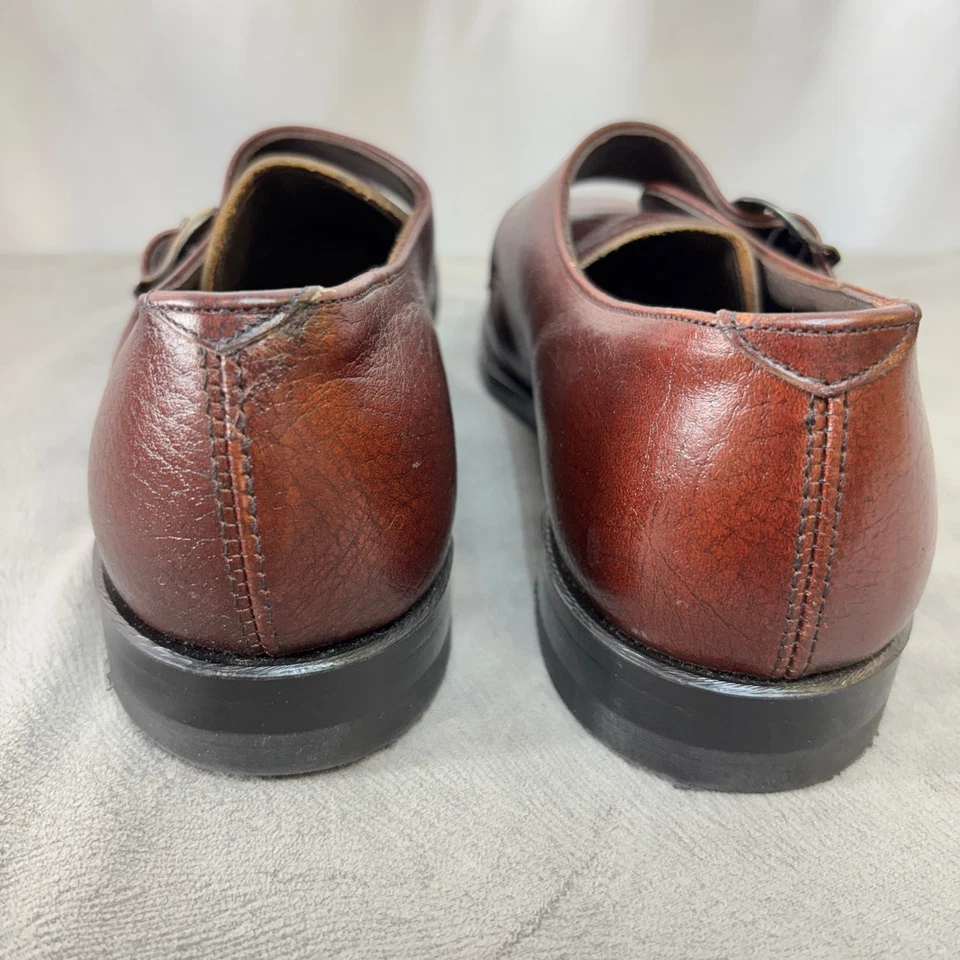 Zapatos de vestir mocasines Lehigh Goodyear suela a prueba de aceite para hombre marrón punta de seguridad 8E Foto 4 de 4