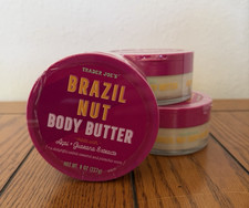  3 Trader Joes Brazil Nut Body Butter 8oz - NEW Limited Edition