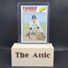 2026 Topps Heritage 1977 Topps Chuck Scrivener 50th Anniversary Stamped Buyback