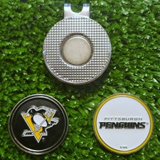 NHL Pittsburgh Penguins Golf Ball Marker with Magnetic Hat Clip New