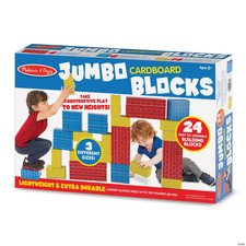 Melissa  Doug Jumbo Cardboard Blocks, 24-Piece Set 3y 
