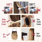 Weft Human Hair Extensions Weave Sew in Remy Real Hair Balayage 1B/613 16in 50g — photo 9