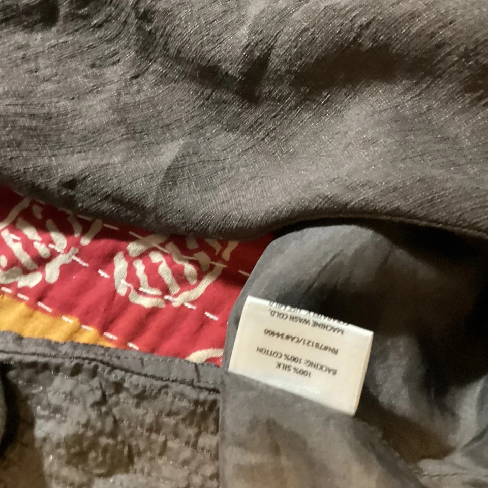 Eileen Fisher Elegante Conjunto de Chaqueta y Vestido de Seda Marrón L Foto 4 de 4