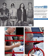 Chad Smith signed "RED HOT CHILI PEPPERS" 8x10 Photo EXACT PROOF d ACOA COA