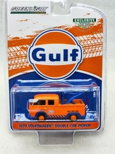 Green Light 1:64 1970 Volkswagen Double Cab Pika Gulf Oil Premium Gulf Gasoline 